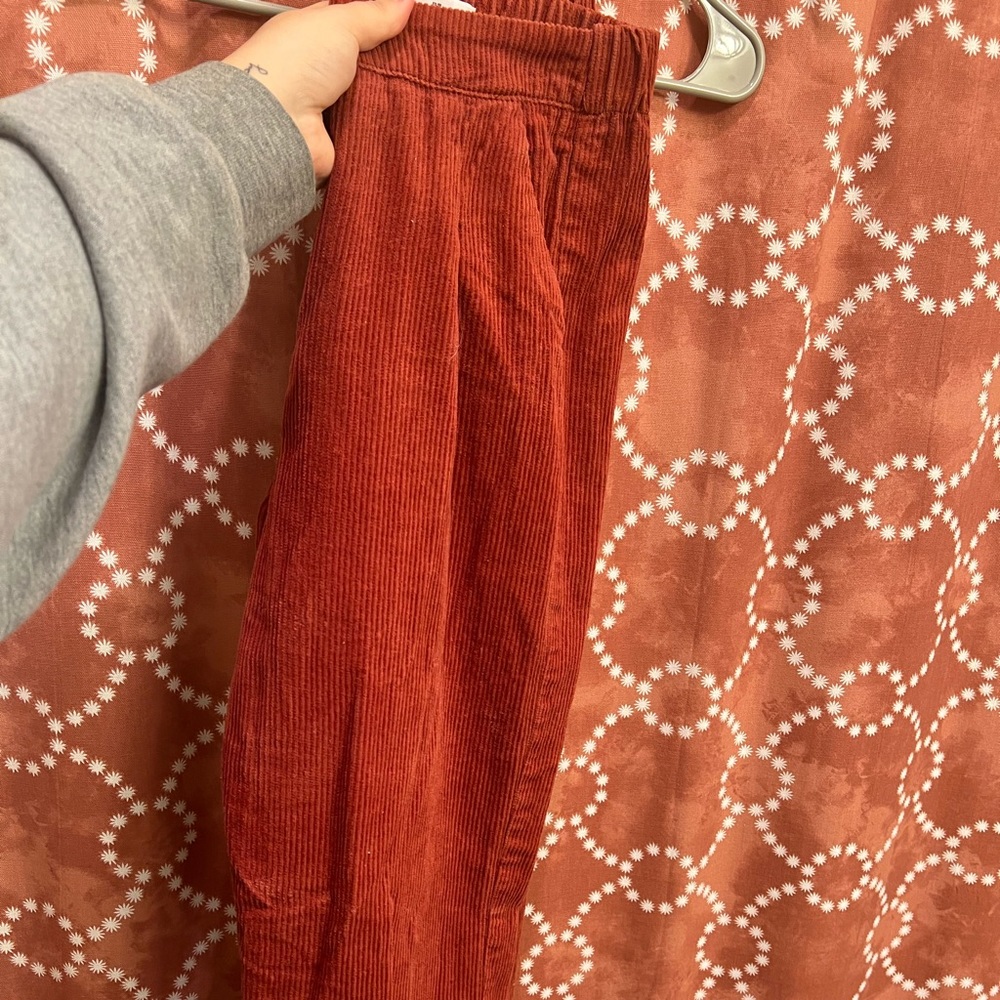 Corduroy burnt orange pants